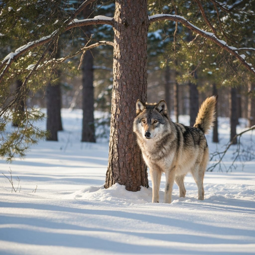 Rare Wolf Sighting Reported in Northern Wisconsin Forest